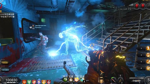 【COD15僵尸】使命召唤15始与终核弹小镇试炼模式3人合作开黑娱乐通关全流程录像