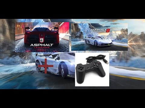how to play asphalt 8 or 9 with gamepad or controller in pc or laptop