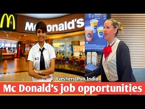 McDonald's job vacancy | Management Trainee opportunity pan India | Male | Female |Interview tips