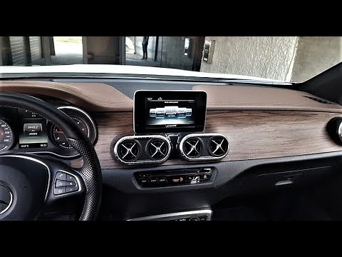 Mercedes-Benz X class radio and screen removal