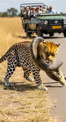 Leopard vs Python – who’s the real jungle king Watch the epic showdown #wildlife #nature #jungle