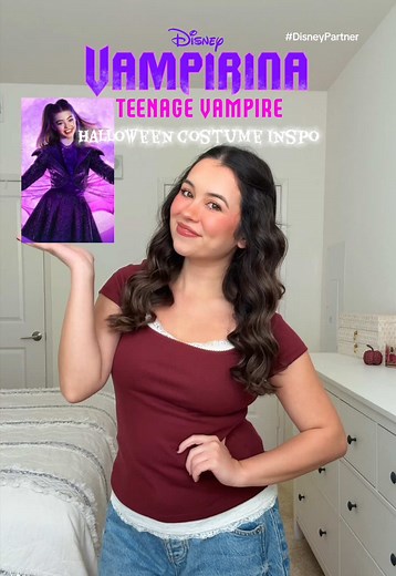 let’s put together a halloween outfit inspired by Vampirina: Teenage Vampire, now on @Disney !!! 💜🦇⭐️ #DisneyPartner @Disney Jr. @Disney Channel #DisneyJr #DisneyPlus #Vampirina