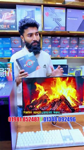 Ryzen 3 White Gaming PC Build🔥#ytshorts #sell #computer #gaming #pc