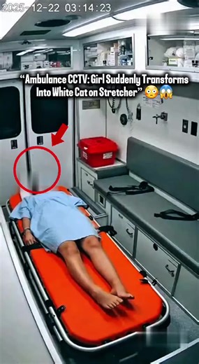 Shocking Footage: Girl Transforms into Cat on Stretcher