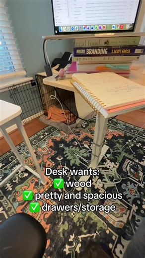 Best desks for work from home? Searching for something prettier with storage! #desk #desksetup #desktour #office