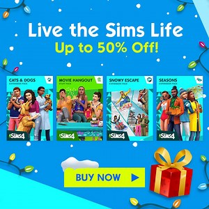 325K views · 296 shares | Live The Sims™ life, your way, with up to 50% off on select The Sims 4 packs like Snowy Escape, Cats & Dogs, and more! | The Sims | Facebook