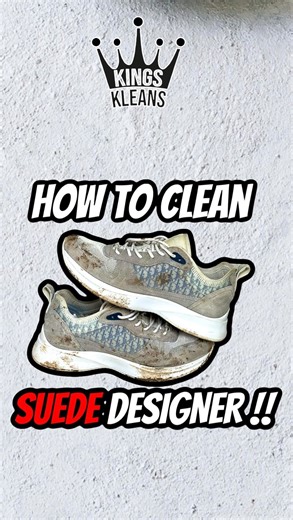 95K views · 237 reactions | CLEANING SUEDE £800 DIOR B25 DESIGNER...