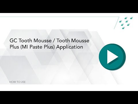 GC Tooth Mousse/Tooth Mousse Plus (MI Paste Plus) Application