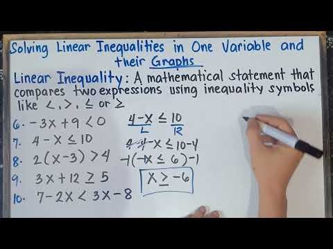 Solving Linear Inequalities in One Variable and their Graphs Part 2 |G8 | Q3 | Explain in Detailed