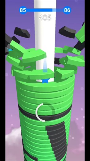 500+ SCORE 😱 Star Crash Madness! | Stack Ball Insane Drop #shorts #stackball #shortsfeed