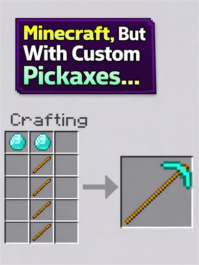Minecraft But With Custom Pickaxes