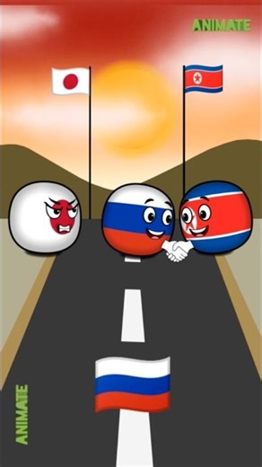 Allies of Japan vs North Korea #countryballs #edit