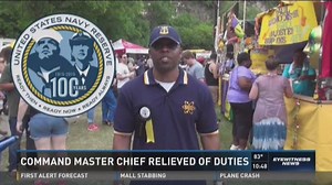 Command Master Chief relieved of duties, accused of misconduct off-duty