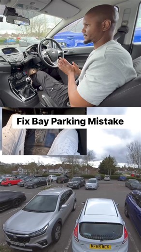 How to fix bay parking mistake #drivinglesson | Driving Test tips