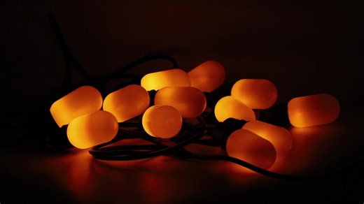 LED String Lights with Flame Like Flicker for Porch Market Garden Festival Decorative Led Light String  Outdoor