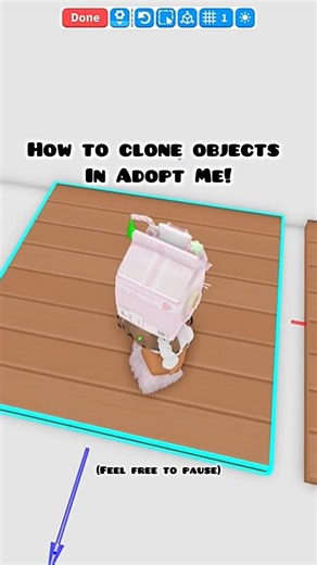 How to clone objects in adopt me! #adoptme #trending #building #glitchhouse #roblox