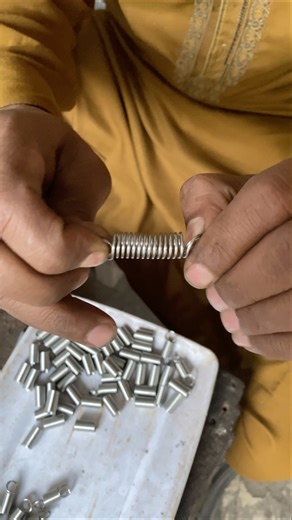 How to Craft Small “Light Weight” Compression Spring |How Iron Springs are Made| #springmaking #shot