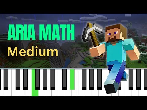 Minecraft - Aria Math | Piano Tutorial | Medium
