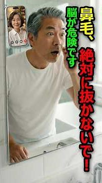 まさか、鼻毛を抜いていませんか？絶対に抜かないでください。（脳にダメージを与える可能性があります）