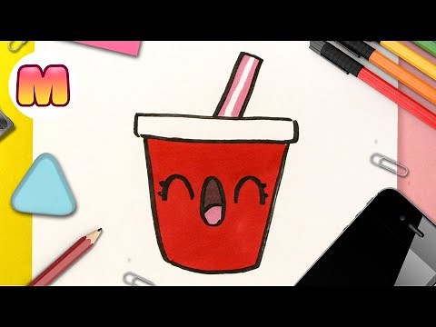 HOW TO DRAW A KAWAII COLA STEP BY STEP