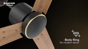 5.9K views · 48 reactions | Introducing Turin BLDC Decorative Ceiling Fan. Where performance meets modern design. With a unique canopy design, sleek body ring for modern decor, and aerodynamic wooden-finish blades, Turin combines style and silent efficiency. Available in Maple Gold, Choco Brown, Pearl Grey, and more. Turn any room into a statement of style. #AnchorbyPanasonic #TurinFan #CeilingFan #SleekBodyRing #WoodenFinishBlades #ModernDesign #AnchorFans | Anchor by Panasonic | Facebook