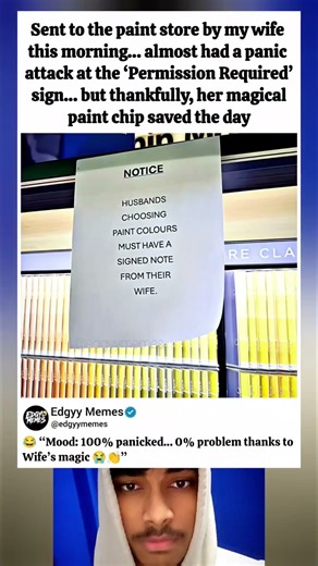 Permission Slip Panic… Solved by Wife’s Paint Chip 😳🎨