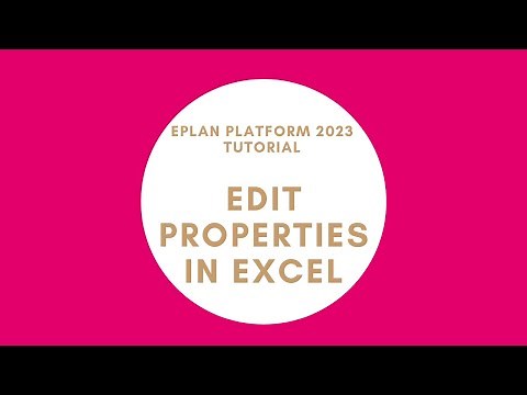 Edit Properties in Excel | EPLAN New Platform