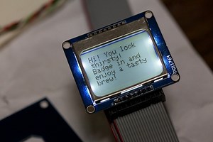 Beer automated dispensing and security system with Adafruit monochrome LCD   extras