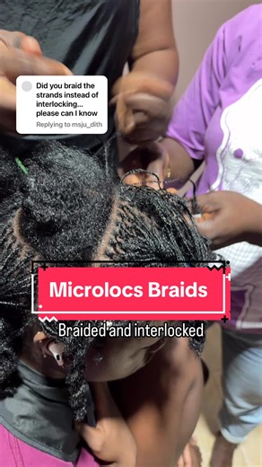 Microlocs Braids #microlocsbraids#microlocs#locticianinghana#creatorsearchinsight#interlockedmicrolocs