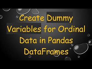 Create Dummy Variables for Ordinal Data in Pandas DataFrames