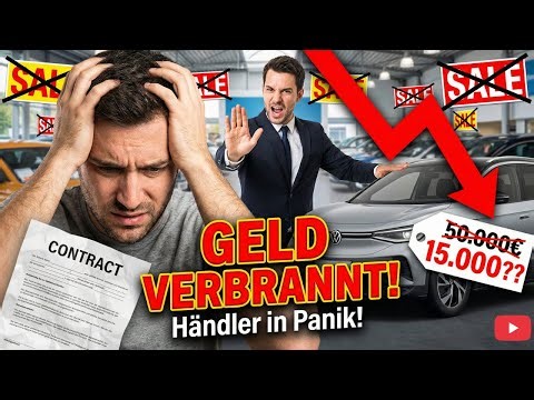 Wertverlust des Grauens! 📉 Wer heute ein E Auto kauft, verliert sein Vermögen! Händler in Panik