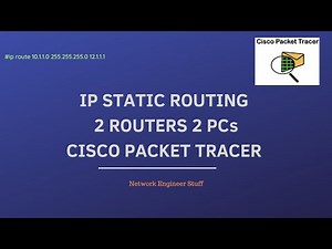 IP Static Routing Configuration | 2 Router 2 PCs | Cisco Packet Tracer