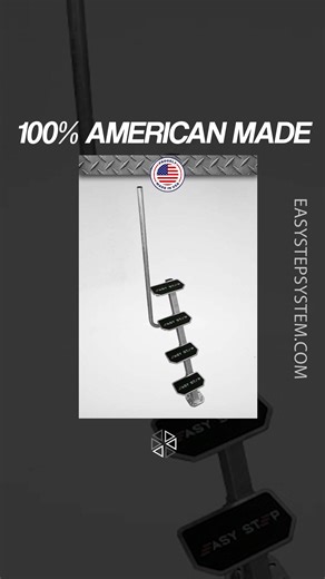 Step in. Step out. No stress. 👣 The Easy Step System makes launching your boat smoother, safer, and faster. 🇺🇸 Made in the USA ⚙️ Galvanized for durability 🛠️ Easy install 📐 Fits Most Trailers Ready to level up your trailer? | Easy Step System - Boat Trailer Steps