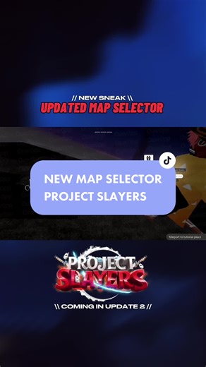 New Updated Map Selector In Project Slayers! • #roblox #robloxanime #fyp #robloxdev #viral #anime #demonslayer #projectslayers #ps