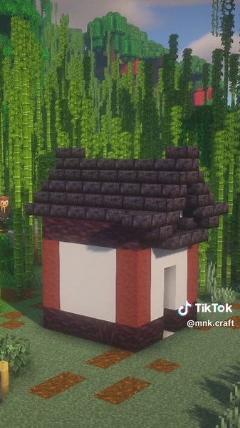 Simple Chinese-style House #minecraft #minecraftbuilding #マイクラ | Minecraft House Build