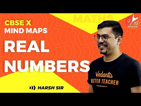 Real Numbers Mind Maps 🧐 | CBSE Class 10 Math | Mind Map for Class 10 Maths | Vedantu 9 & 10 English