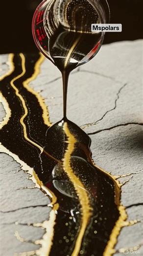 Cracked Stone → Luxury Resin Clock #epoxyresin