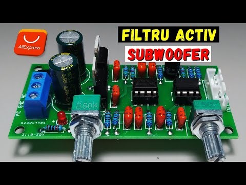 Active Low Pass Filter for Subwoofer using NE5532 – Assembly kit DIY and Frequency Test