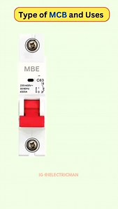 Follow for more videos 👍👍 TYPES OF MCB with Uses #electrical #breaker #electricbreaker #mcb #mcbo #electric #electrical #electricengg #breakers #electrician #homewiring #elelctricwiring | ielectricman Bhrugesh