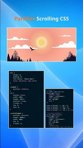 Amazing Parallax Scrolling with CSS & GSAP! 🚀