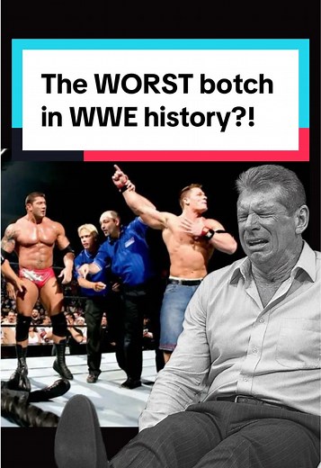 Worst botch in Royal Rumble history?! #wwetiktok #wwe #fyp #wrestlingtiktok #wcw #wrestlemania #johncena #mrmcmahon #codyrhodes
