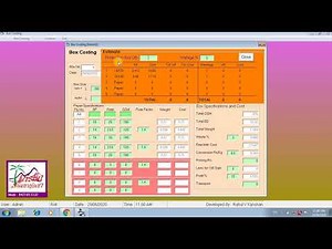 Corrugated Box Costing Software - Part II