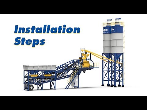 How To Installation Mobile Concrete Batching Plant ? --Concrete Batching Plant Installation