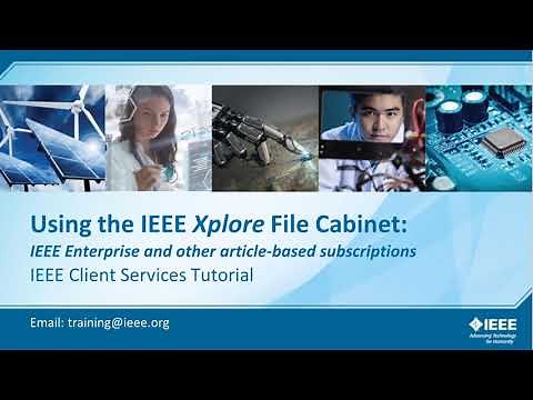 Using the IEEE Xplore File Cabinet