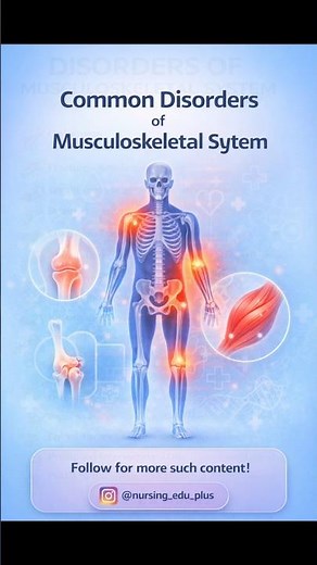 Disorders of Musculoskeletal System | Nursing Notes & Quick Revision !
