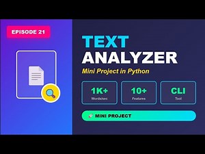 Build a Text Analyzer in Python | Complete Beginner Project Tutorial