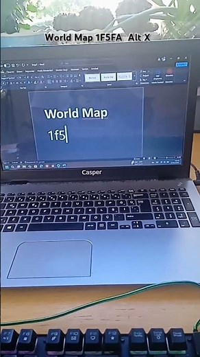 World Map 1F5FA Alt X #MsWord