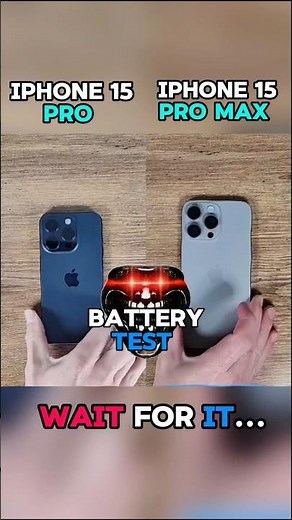 🔋 iPhone 15 Pro vs 🔋iPhone 15 Pro Max Ultimate Battery Drain Test!!