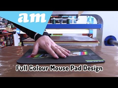 Desk Mat and Mouse Pad Design, Print, Cut to Shape and Lock the Edge, Step by Step Design Guide