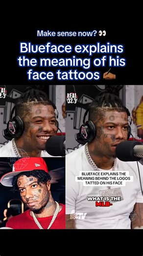 Yeah aight! #Blueface just explained his face tattoos so y’all can understand them better. What are we rating his tats?? 👀 #HipHopNews #RapNews #RapCulture #HipHopCulture #RapUpdates #bigboysneighborhood #bluefacebleedem | Tapped In TV